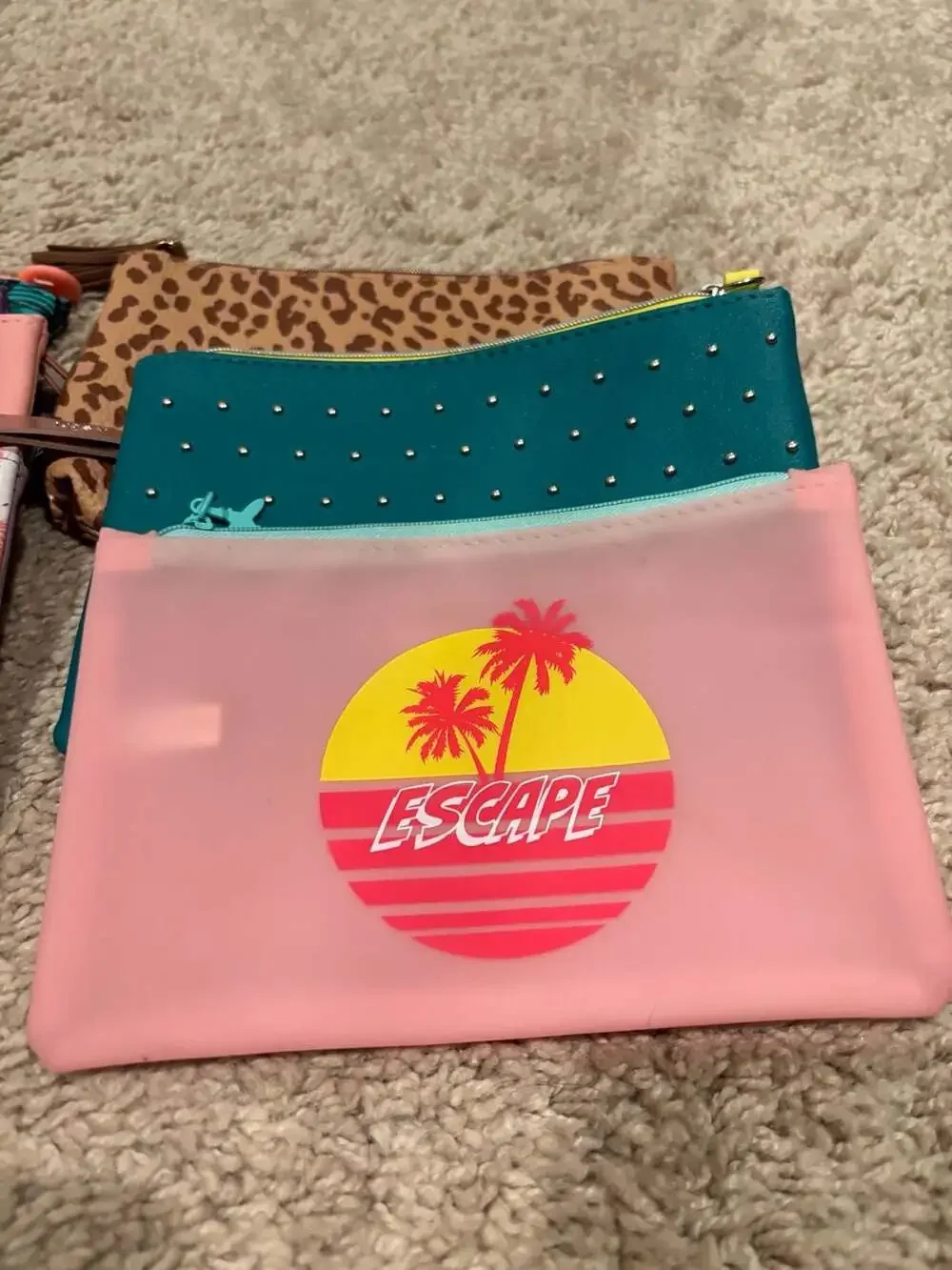 Lot of 7 Assorted Ipsy Cosmetic Makeup Bags